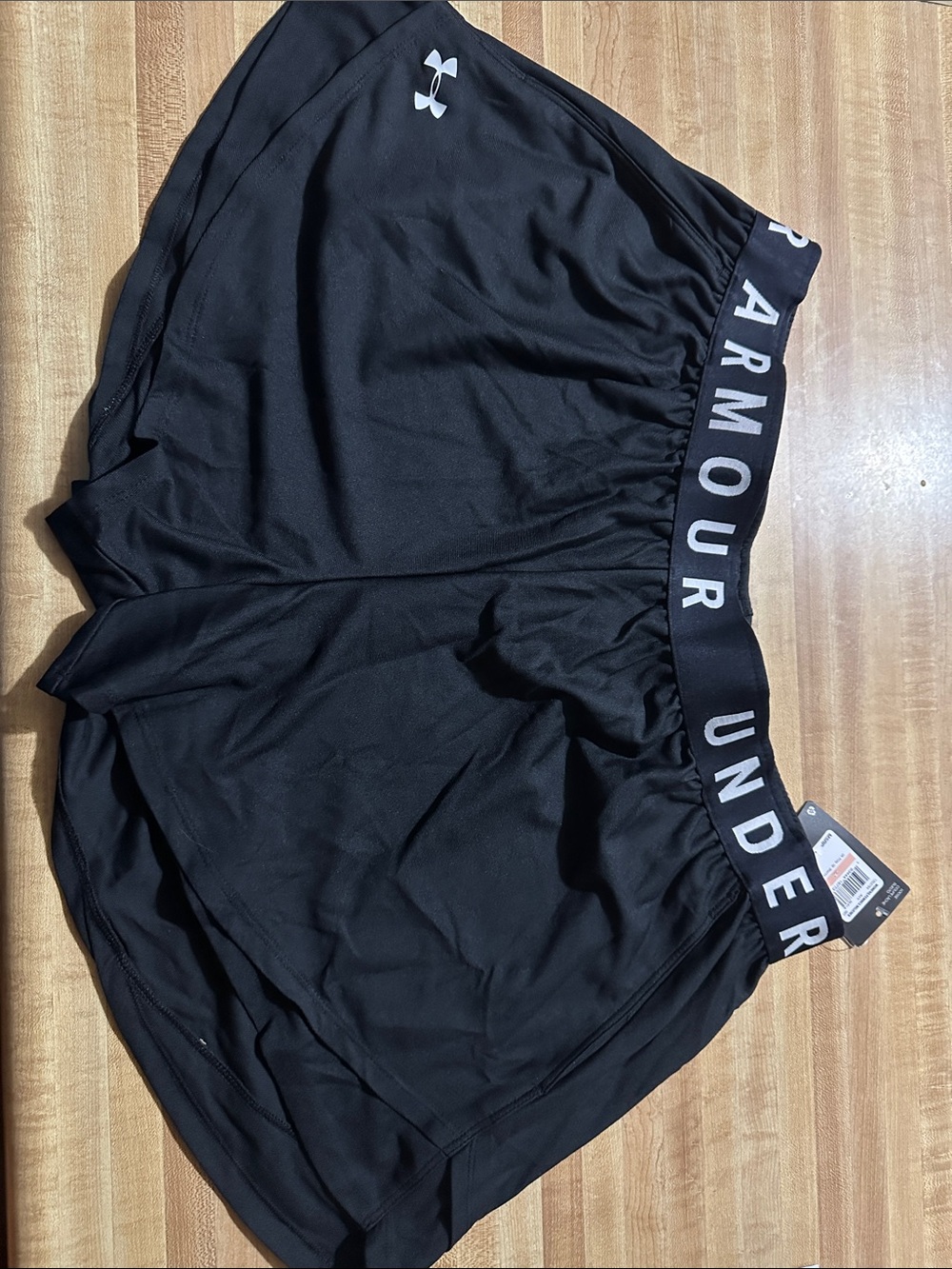 Under Armour Black Women's Athletic Shorts with Branded Waistband